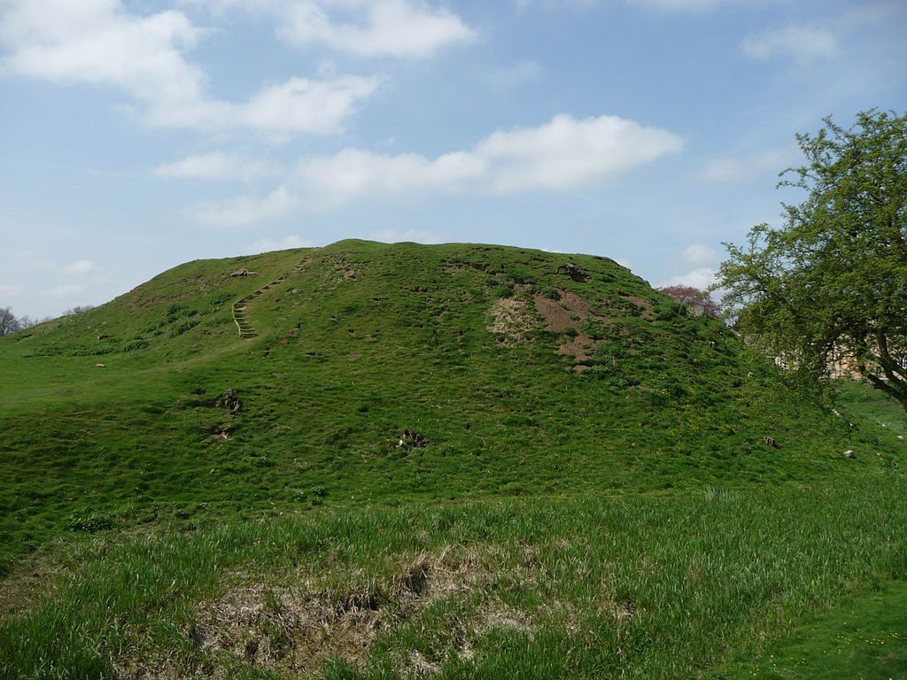 The reburial of Richard duke of York took place at Fotheringay. The remains of Fotheringhay Castle are shown