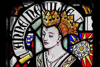 Anne Neville. Stained Glass, Cardiff Catherdral.
