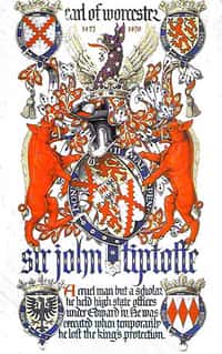 Coat of Arms of John Tiptoft, 1st Earl of Worcester