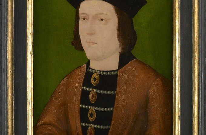 The Death of Edward IV in 1483 triggered a series of events that rendered his marriage invalid and placed his brother, Richard, on the throne in place of his son, Edward V.