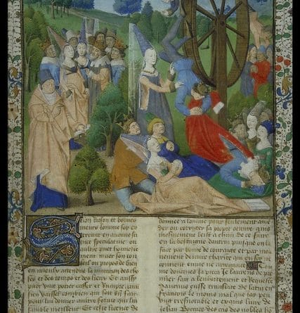 Boccaccio The Fall of Princes France: 1467 MS Hunter 371-2 (V.1.8-9)