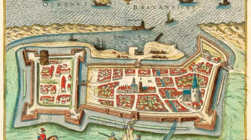 Calais as painted in the 16th century