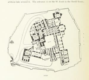 Plan of Raby Castle