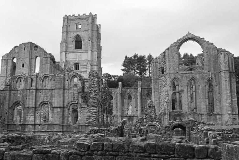 Fountains Abbey, Ripon, North Riding of Yorkshire. Credit Phillip Ellis.