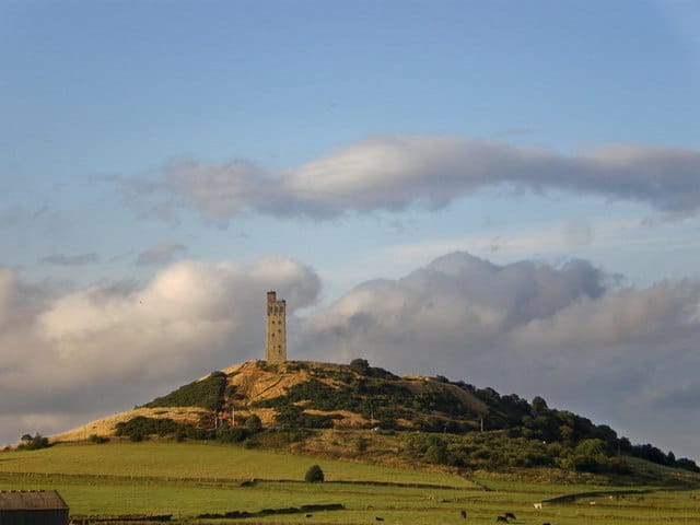 Castle Hill and Victoria Tower. Almondbury Castle