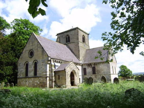 St Botolph, Bossall. Patronage was received in 1230 from the de Bossall family