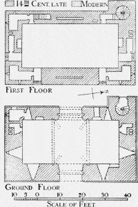 Plan of Gate-house, Whorlton Castle