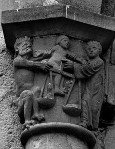 Weighing of souls, Abbaye Saint-Pierre du Vigeois