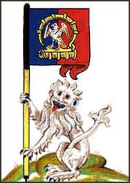 Illustration depicting the banner of Richard 3rd Duke of York