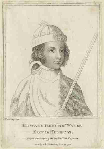 Edward of Westminster. Prince of Wales. House of Lancaster. 1453 - 1471.